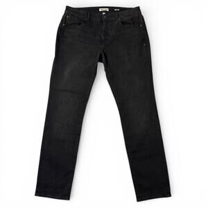 Warp + Weft ORD Chicago Straight Jeans Mens Size 36x36 Asphalt Denim Dark Wash